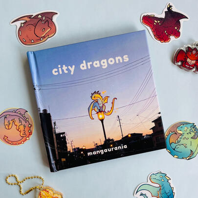 [🗓️5/5 RELEASE] &quot;City Dragons&quot; Artbook 🌃🌆☁️✨🌙 Hard Cover